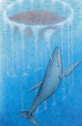 whale in bubble net